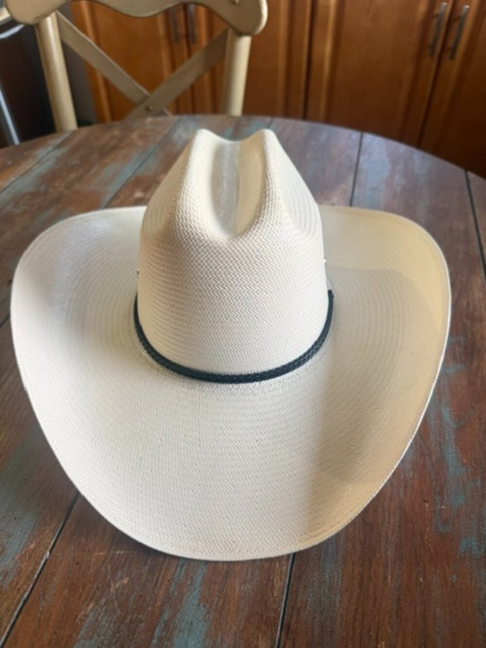 Resistol Shantung Straw Cowboy Hat George Strait The Cowboy Rides Away Sz 7 EUC
